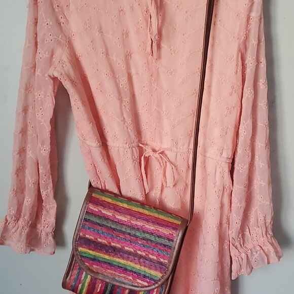 BCBG PEACH BOHO DRESS....LOVELY - Picture 1 of 4